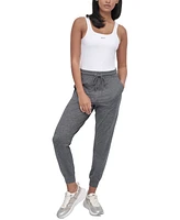 Dkny Sport Women's Spacedye High-Waist Slim Joggers