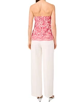 1.state Women's Printed Strapless Tube Top