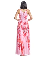 Dress the Population Women's Alyssa Floral-Print Gown