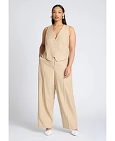 Eloquii Plus Pinstripe Suit Vest