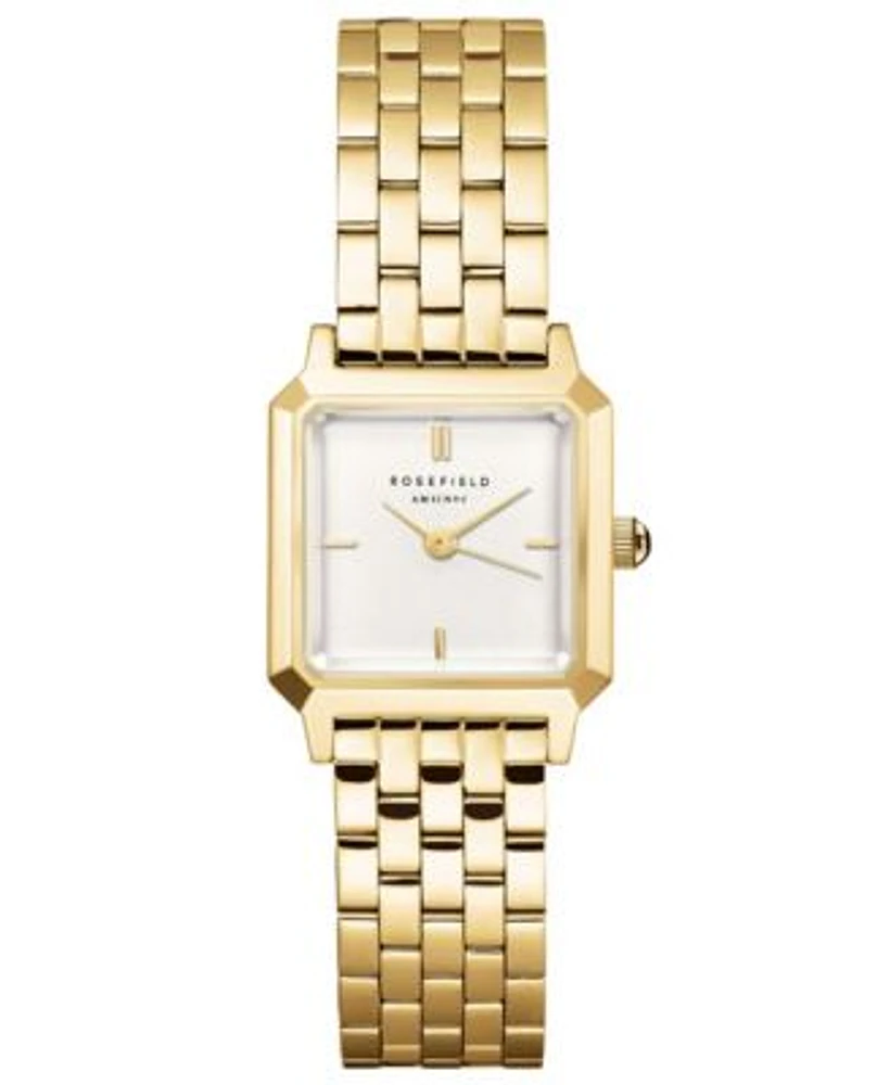 Rosefield Boxelle Womens Silver Tone Stainless Steel Bracelet Watch 19.5mm