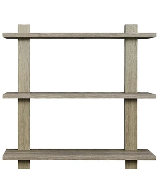 Sorbus Asymmetric Floating Shelf - Gray