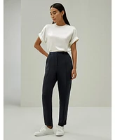 Contemporary Oversized Silk Top for Women