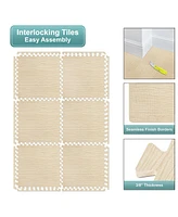 Sorbus Thick 3/8-inch Wood Grain Floor Foam Tile Mats (24 Tiles, 96 Sq ft)