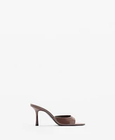 Mango Women's Patent Leather Effect Heeled Sandals