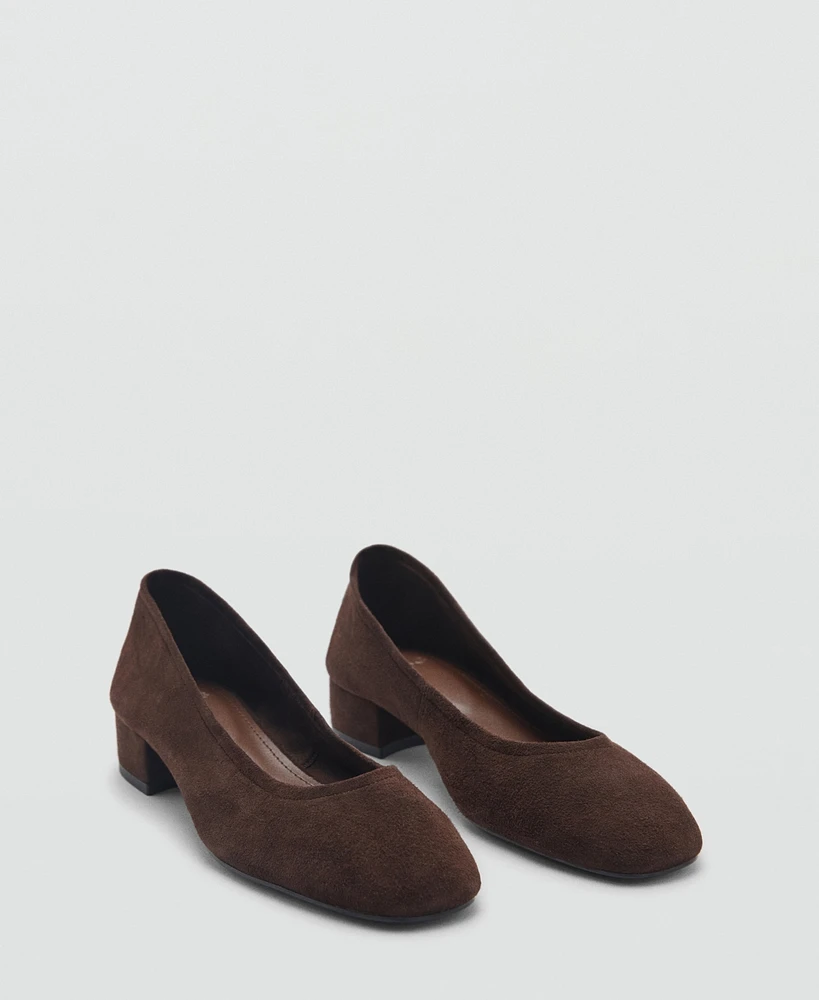 Mango Women's Suede Heeled Shoes