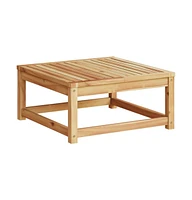 Patio Table 24.8"x24.8"x11.8" Solid Wood Acacia