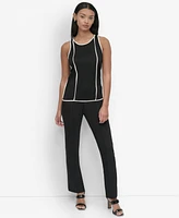 Dkny Women's Contrast Trim Tank Top