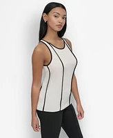 Dkny Women's Contrast Trim Tank Top