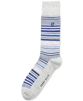 Perry Ellis Portfolio Men's Striped Crew Socks