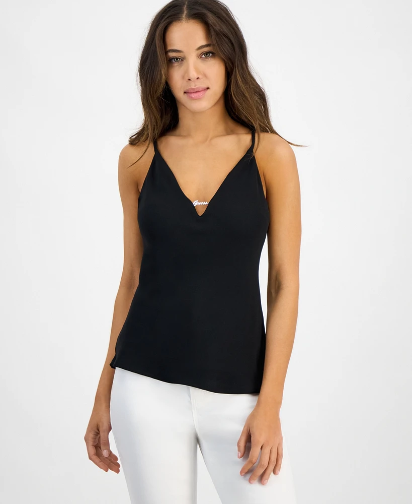 Guess Women's Caroline Logo-Hardware Camisole
