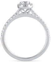 Diamond Teardrop Halo Bridal Set (1 ct. t.w.) in 14k White Gold