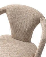 Manhattan Comfort 24.8" Palmer Modern Tweed Dining Armchair