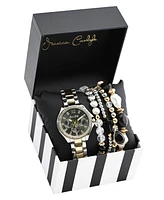 Jessica Carlyle Women's Shiny Two Tone Metal Alloy Analog Watch, 34mm
