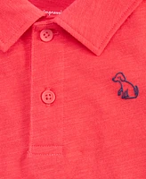 First Impressions Baby Boy Embroidered Dog Polo Shirt, Exclusively at Macy's