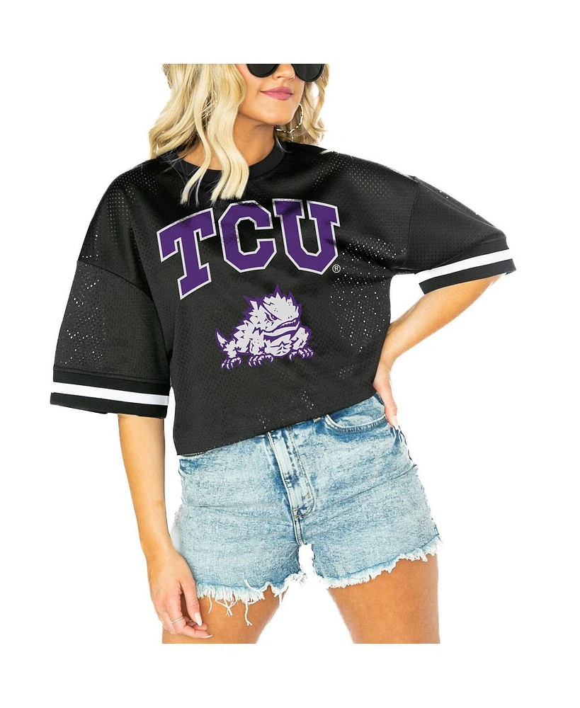 Gameday Couture Women's Black Tcu Horned Frogs Game Face Fashion Jersey