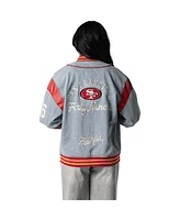 The Wild Collective Men's and Women's Francisco 49ers-Denim Jacket