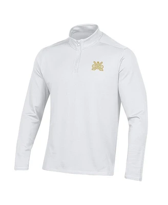 Under Armour Men's White Notre Dame Fighting Irish Ireland Motion Quarter-Zip Pullover Top