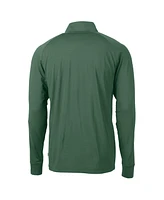 Cutter Buck Men's Hunter Green Notre Dame Fighting Irish Play Like A Champion Today Adapt Eco Knit Stretch DryTec Quarter-Zip Top