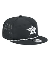 New Era Men's Black Houston Astros Laser Cut 9FIFTY Snapback Hat