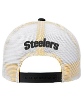 Outerstuff Preschool Black Pittsburgh Steelers Core Lockup Trucker Adjustable hat