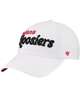 '47 Brand Women's White Indiana Hoosiers Pensacola Clean Up Adjustable Hat