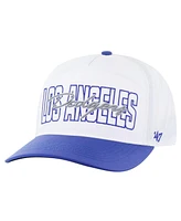 '47 Brand Men's White Los Angeles Dodgers Lineman Hitch Adjustable Hat