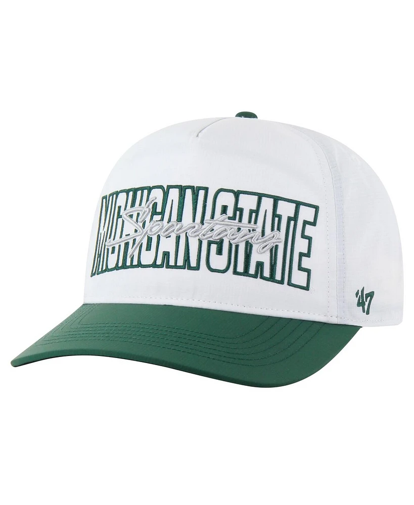 '47 Brand Men's White Michigan State Spartans Lineman Hitch brrr Adjustable Hat