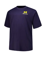 Fanatics Men's Navy Michigan Wolverines Big Tall Helmet T-Shirt