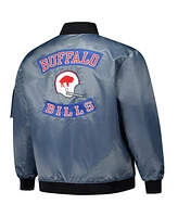 Mitchell & Ness Men's Charcoal Buffalo Bills Big Tall Bomber Full-Zip Jacket