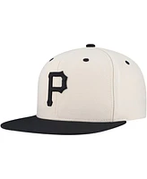 Mitchell & Ness Men's Cream Pittsburgh Pirates Snapback Hat