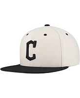 Mitchell & Ness Men's Cream Cleveland Guardians Snapback Hat