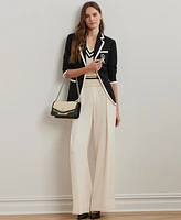 Lauren Ralph Women's Two-Tone Georgette Blazer