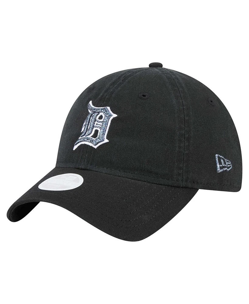 New Era Women's Black Detroit Tigers Glitz 9TWENTY Adjustable Hat