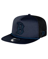 New Era Men's Navy Boston Red Sox Tone Foam Meshback Golfer Snapback Hat