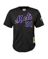 Mitchell & Ness Toddler Mike Piazza Black New York Mets Cooperstown Collection Mesh Batting Practice Jersey