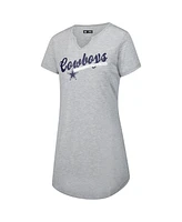 Concepts Sport Women's Gray Dallas Cowboys Petition Knit Nightshirt