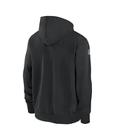 Nike Men's Black New York Jets Sideline Performance Full-Zip Hoodie Sweatshirt