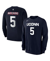 Nike Men's and Women's Paige Bueckers Navy UConn Huskies Player Name Number Buckets Club Fleece Sweatshirt
