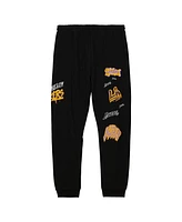 Mitchell & Ness Men's Black Los Angeles Lakers Slap Sticker Sweatpants