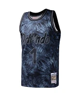 Mitchell & Ness Men's Penny Hardaway Black Orlando Magic Hardwood Classics 1984/85 Tie-Dye Swingman Jersey