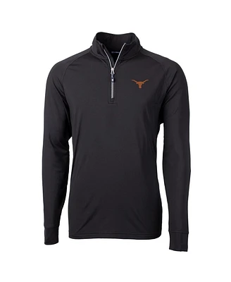 Cutter & Buck Men's Texas Longhorns Adapt Knit Quarter-Zip Pullover Jacket