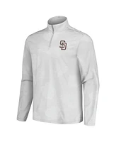 Tommy Bahama Men's Gray San Diego Padres Delray Frond IslandZone Half-Zip Jacket