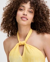 I.n.c. International Concepts Petite Tie-Dyed Linen-Blend Maxi Dress, Exclusively at Macy's