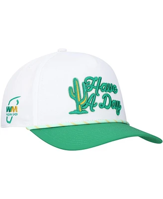 Breezy Golf Men's White/Green Wm Phoenix Open Cactus Have A Day Rope Adjustable Hat