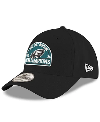 New Era Men's Black Philadelphia Eagles 2024 Nfc East Division Champions 9FORTY Adjustable Hat