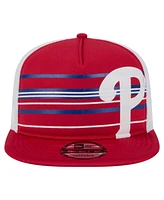 New Era Men's Red Philadelphia Phillies 9FIFTY A-Frame Trucker Snapback Hat