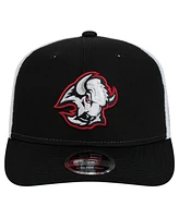 New Era Men's Black/White Buffalo Sabres Core Trucker 9SEVENTY Stretch-Snap Hat