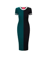 Staud Women's Midnight Green/Black Philadelphia Eagles Colleen Dress