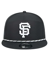 New Era Men's Black San Francisco Giants Laser Cut 9FIFTY Snapback Hat